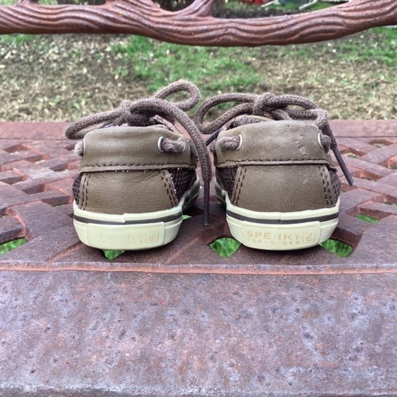 Sperry Infant Size 1 Leather Top Siders - Picture 4 of 8